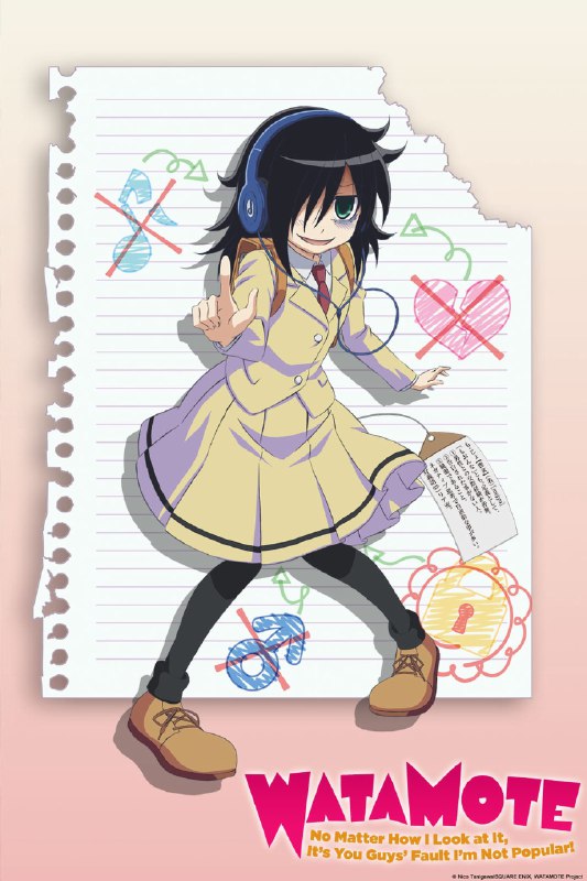 .WataMote: No Matter How I Look At It, It's You Guys' Fault I'm Not Popular!#anime
